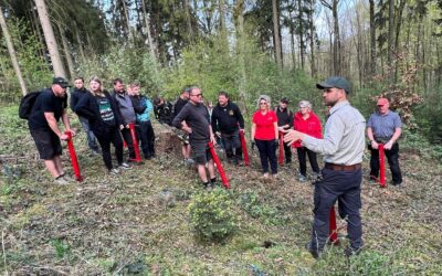 Pflanzaktion im Kommunalwald Augustusburg am 13. April voller Erfolg